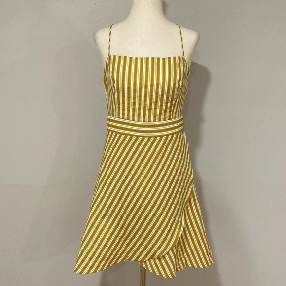Lulu’s Central Park Yellow and White Striped Dress - Picture 5 of 7